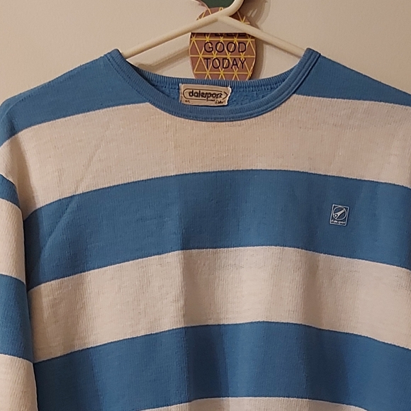 Dalesports vintage striped crewneck pull over sweater - Picture 4 of 6